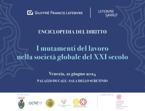Evento “I mutamenti del lavoro nella società globale del XXI secolo”